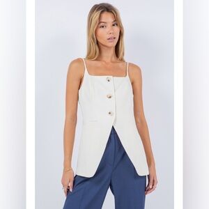 Elegant Cream Women's Top
